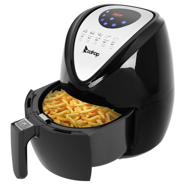 Digital Air Fryer, 3.7QT 1500W Electric Hot Air Fryers